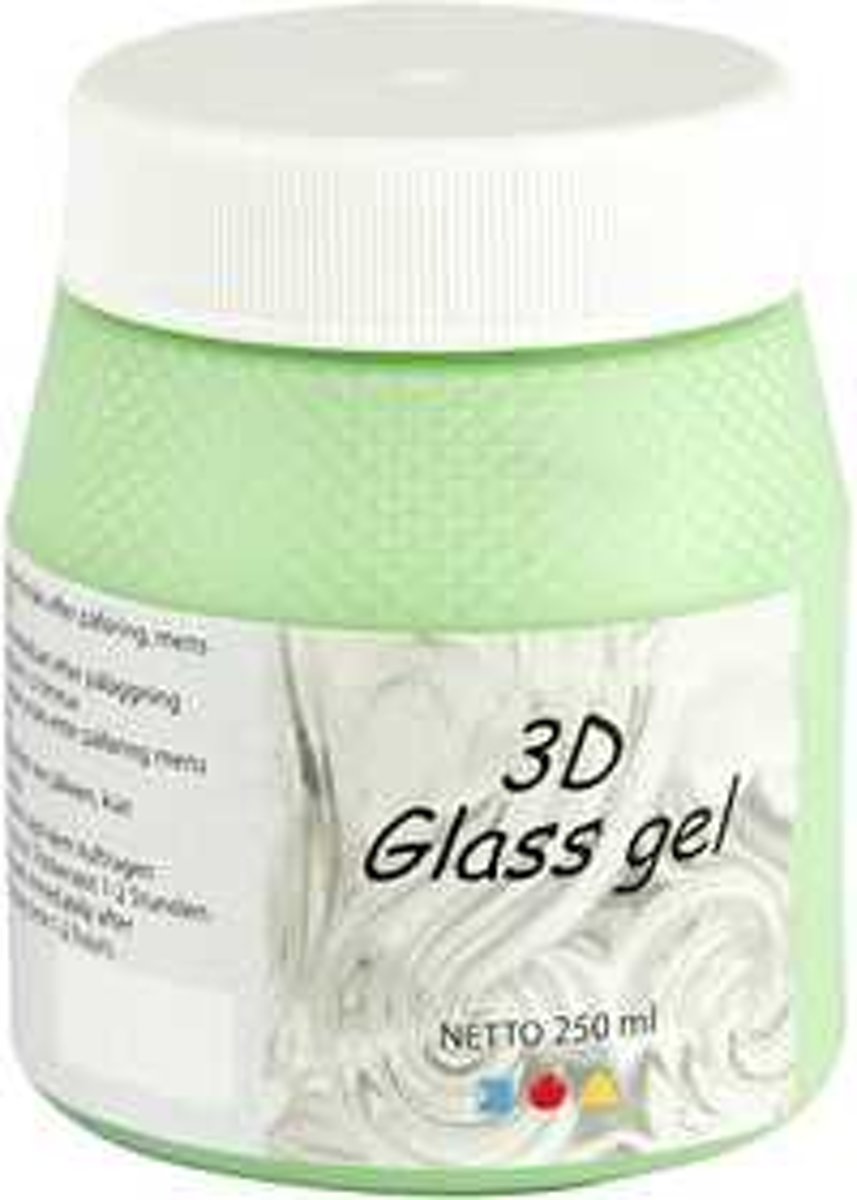 3D Glass Gel, groen transparant gl, 250ml [HOB-31712]